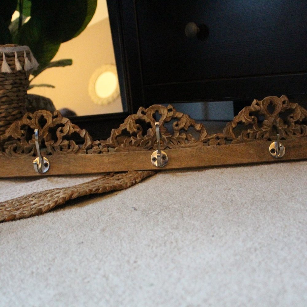 Wooden Bohemian Coat Rack